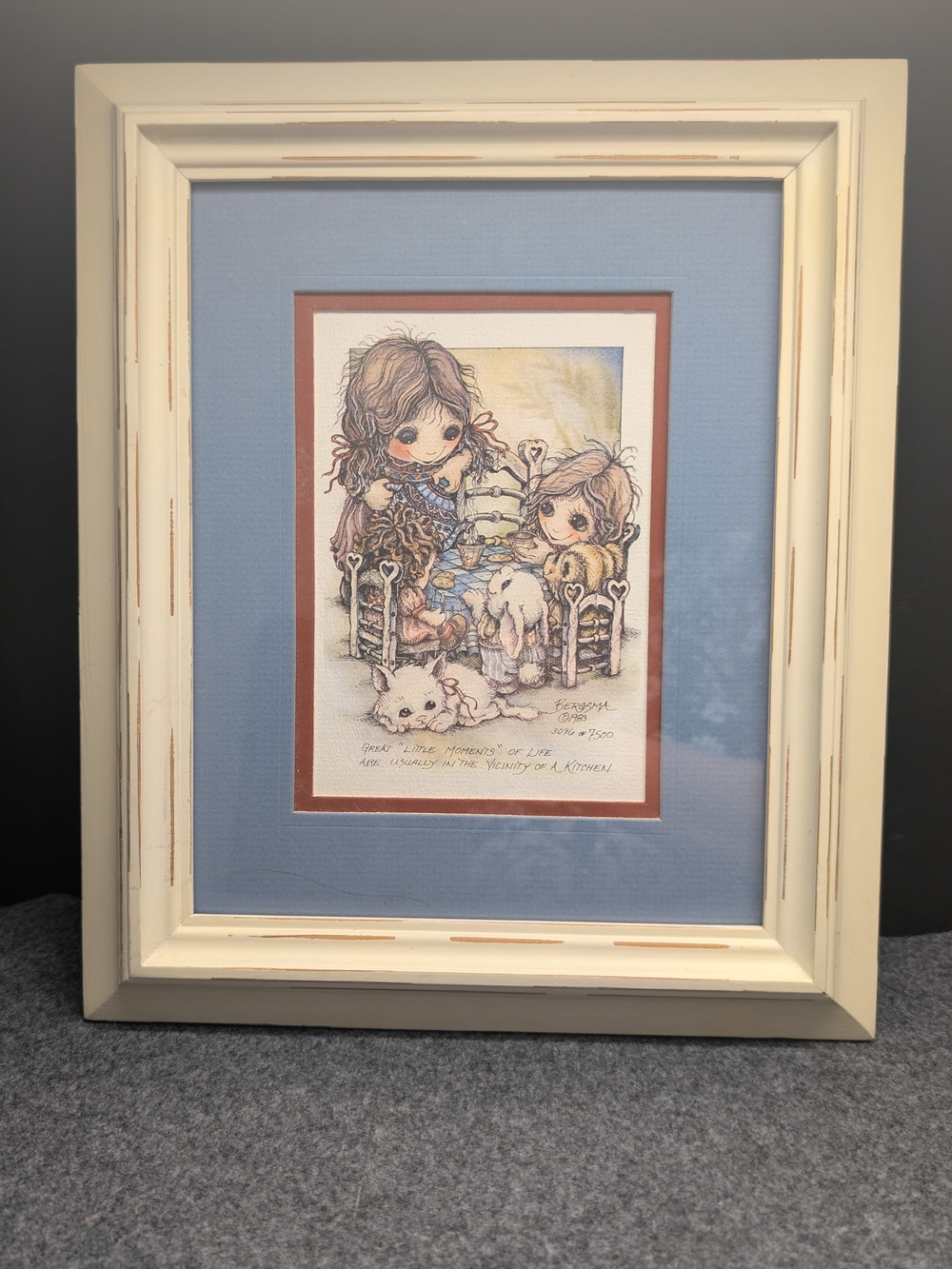 Jody Bergsma Framed Signed Little Moments" And Numbered